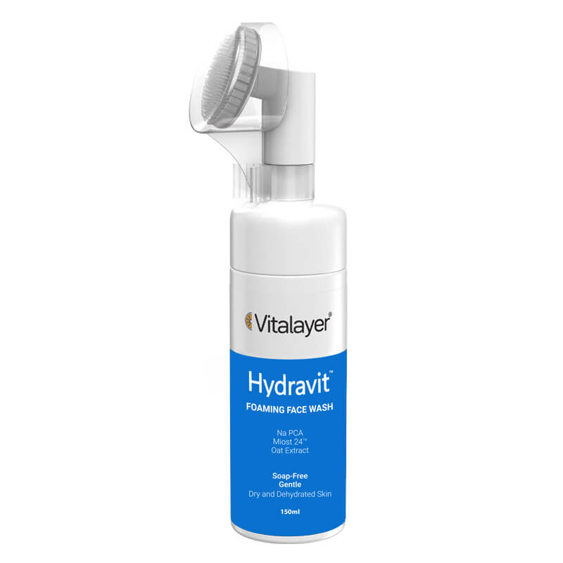 فوم شست‌وشوی صورت ویتالیر،مدل Hydravit مناسب پوست‌های خشک،حجم 150 میلی‌لیتر