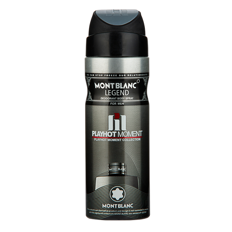اسپری خوشبو کننده بدن پلی هات مومنت مدل MONT BLANC LEGEND مناسب آقایان حجم 200 میلی لیتر