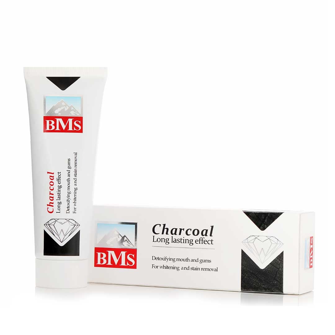 خمیر دندان روزانه بی.ام.اس حاوی Charcoal (ترکیبات ذغال فعال) وزن 100گرم